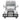 Grille Bumper Guard Black with Built-in 16" Kenworth T660