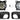 Kozak Black Plastic Bumper Extension Corners Pair With Brackets and Fog lights with bezels for Kenworth T660 - 