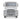 Grille Guard Large Chrome with Lights 2008+ International Prostar
